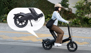 フル電動自転車evucoのタイヤメンテナンス（空気圧チェック）